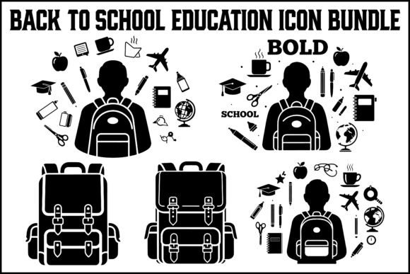Back to School Education Icon Bundle: Graphics & Illustrations for Branding