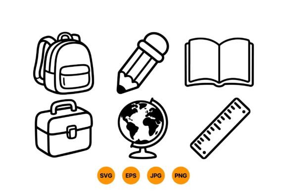 Back to School Icons Pack: Graphics for Playful Branding