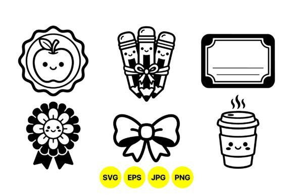Cute Back to School Clipart Set: Graphics & Illustrations for Branding