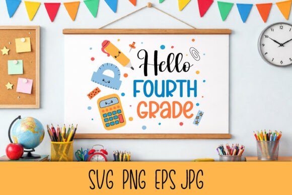 Hello 4th Grade SVG Graphics