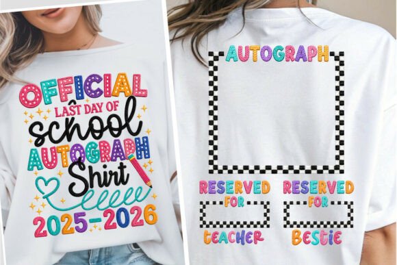 Last Day Autographs 2025 SVG Png T-Shirt