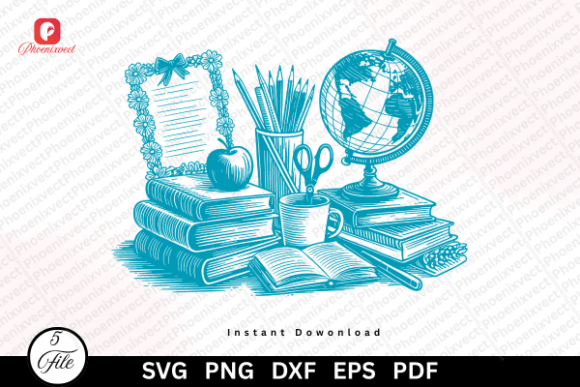 Vintage Teacher School SVG Sublimation